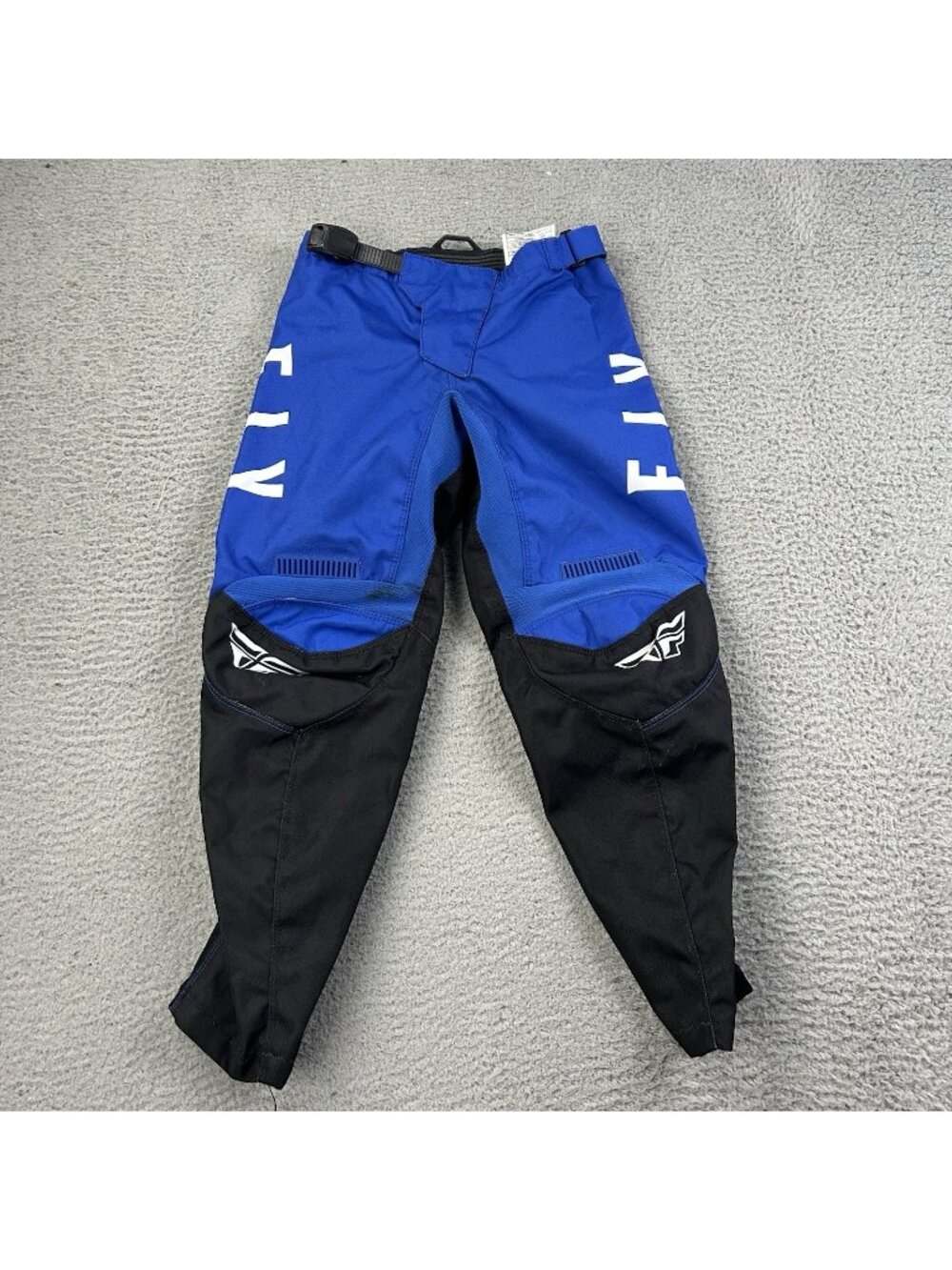 Fly Racing F-16 Youth Motocross Pants SZ 24 Blue Black MX Dirt Bike Riding Gear